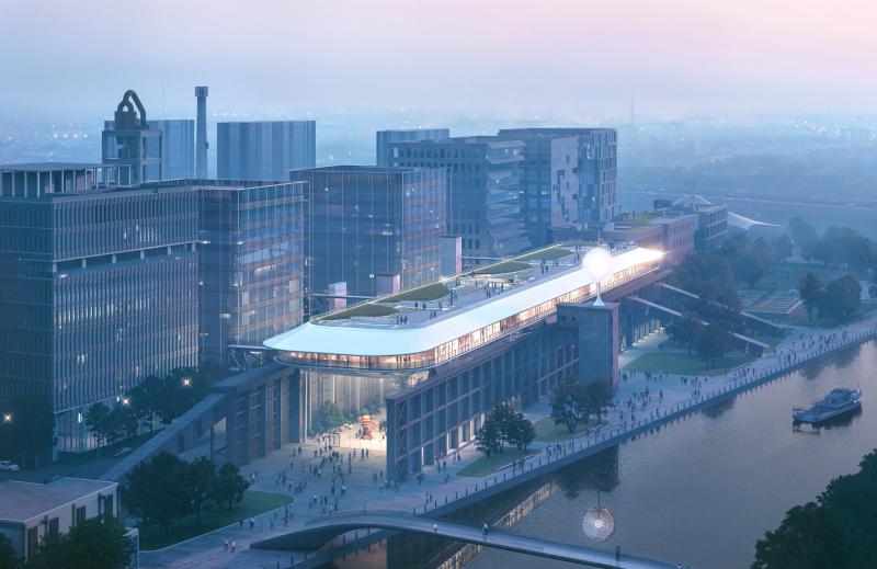 MAD Architects представили проект футуристичного «ковчега» на руинах цементного завода в Шанхае