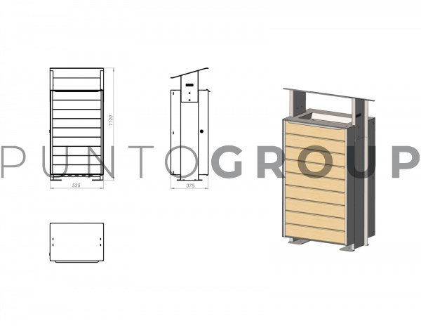 Урна Верона Макс/Verona MAX, 91л